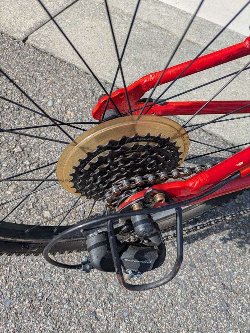 ヨッシー　　ヨツバサイクル　ジュニア用レッドマウンテンバイク