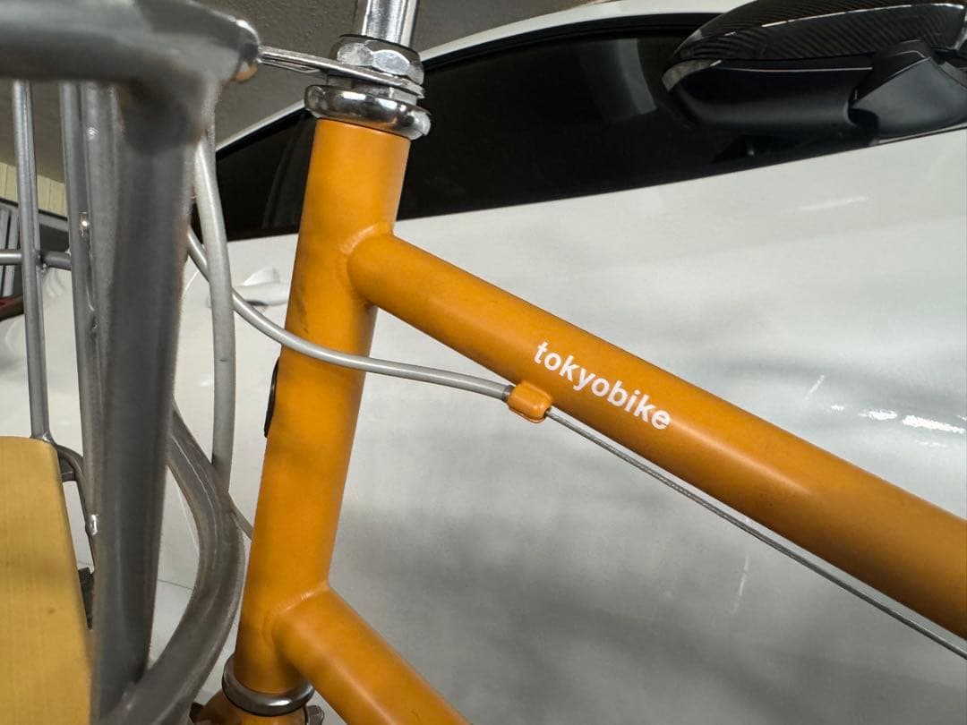Tokyobike CALIN マスタードカラー 前かご＆リアキャリア付き