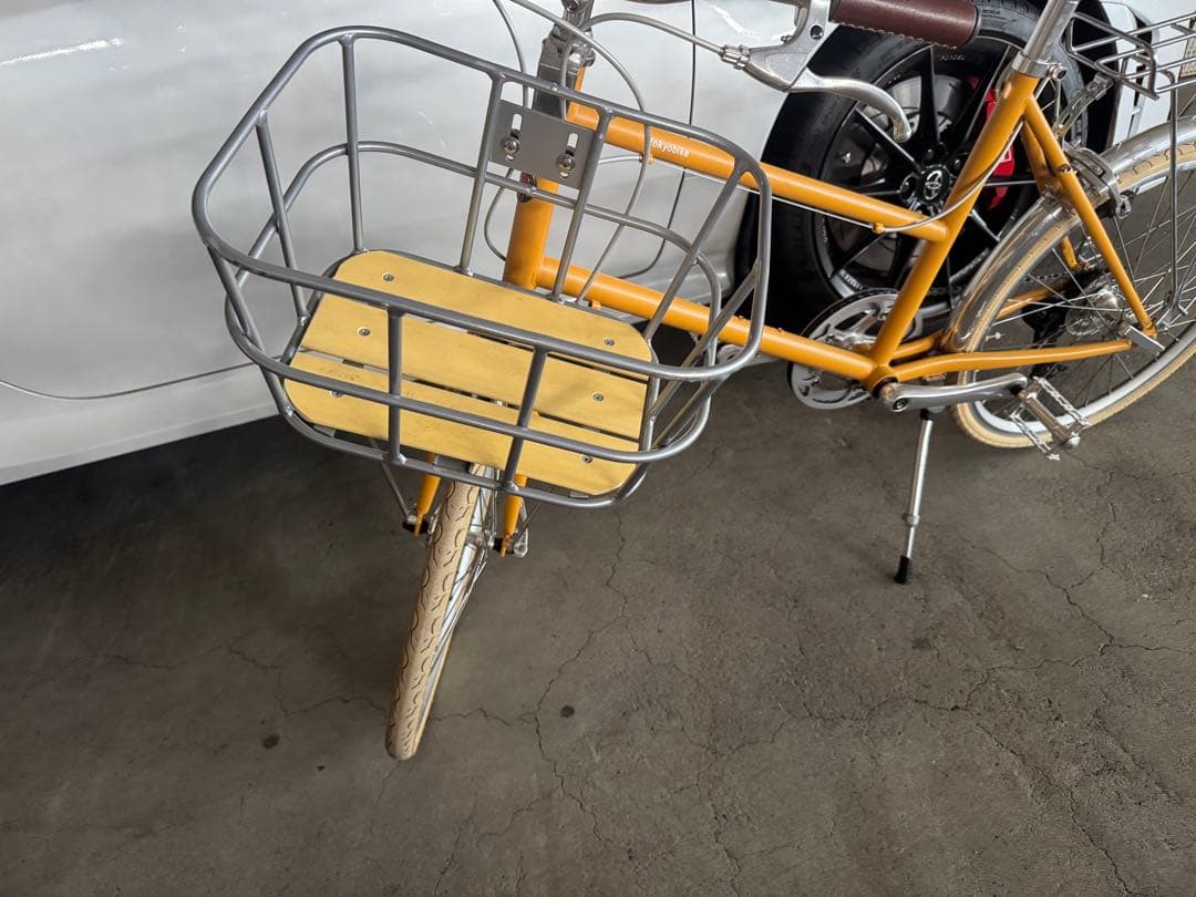 Tokyobike CALIN マスタードカラー 前かご＆リアキャリア付き
