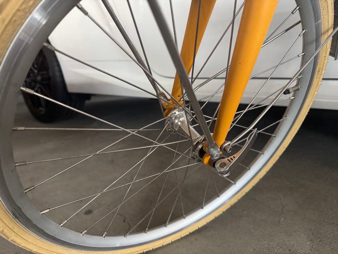 Tokyobike CALIN マスタードカラー 前かご＆リアキャリア付き