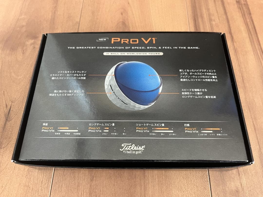 タイトリスト／PRO V1／ホワイト／Wナンバー／2025年モデル／1ダース