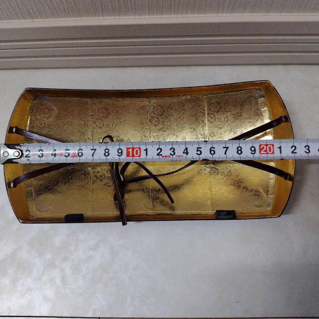 【新品】津軽三味線用　胴掛け　津軽塗　長さ約22cm　月形カバー付属　和楽器
