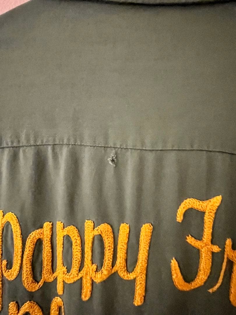 Pappy Fry Plymouth Paul 刺繍 ボウリングシャツ レーヨン