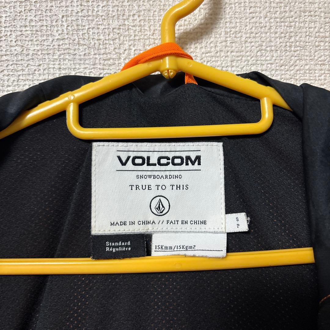 VOLCOM スノーボードウェア/上下セット/ S オレンジ/グリーン
