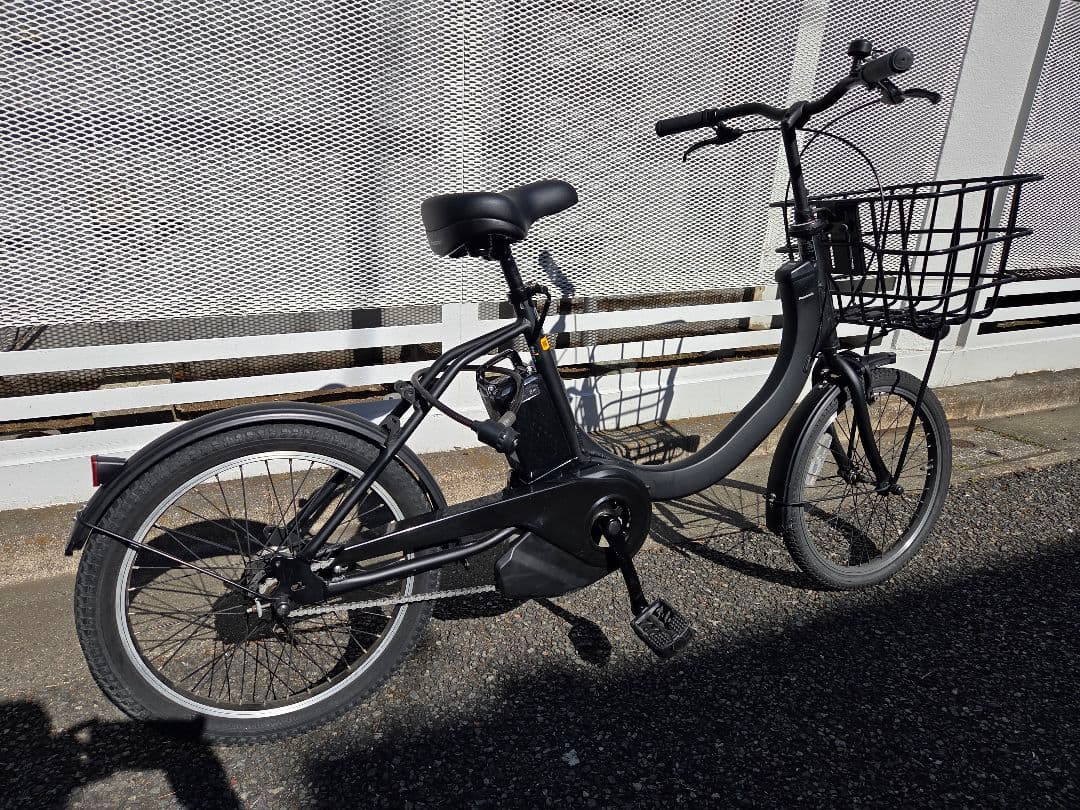 パナソニック 電動アシスト自転車 ブラック 前カゴ付き BE-ELSW013