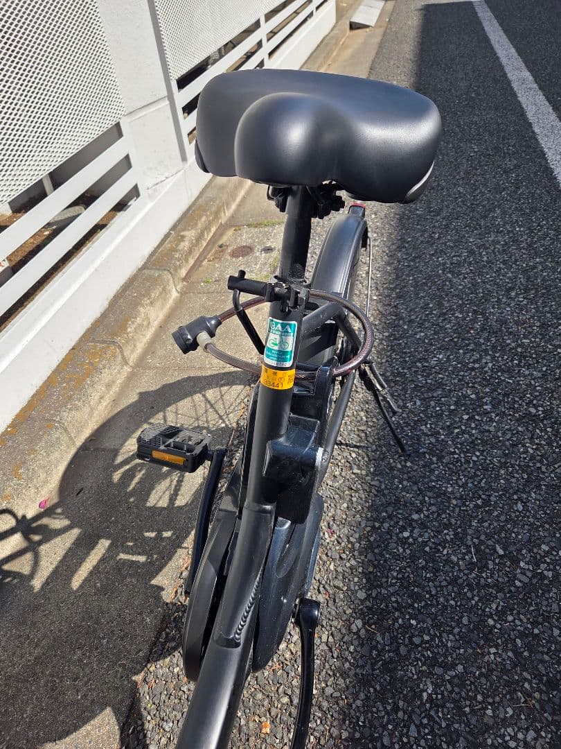 パナソニック 電動アシスト自転車 ブラック 前カゴ付き BE-ELSW013