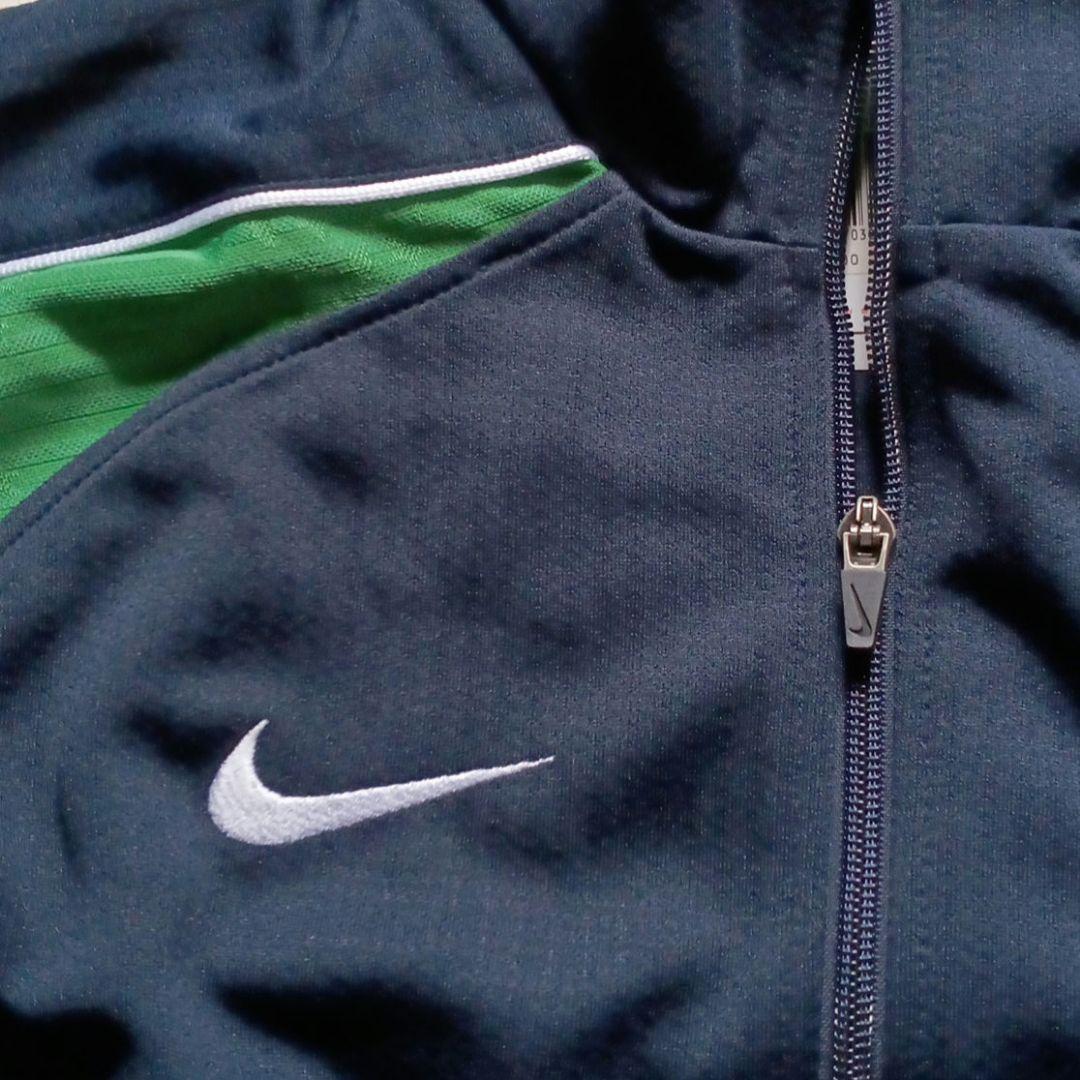 NIKE FIT DRY ジャージウエア　ネイビー×グリーン　Ｍサイズ
