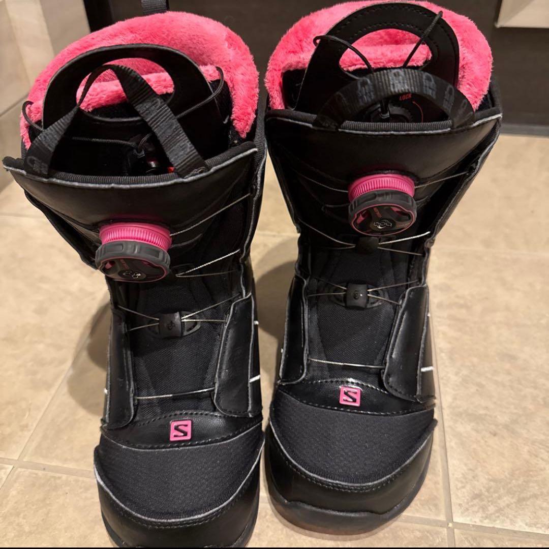 ［美品］SALOMON サロモンスノボーブーツ23.5センチ