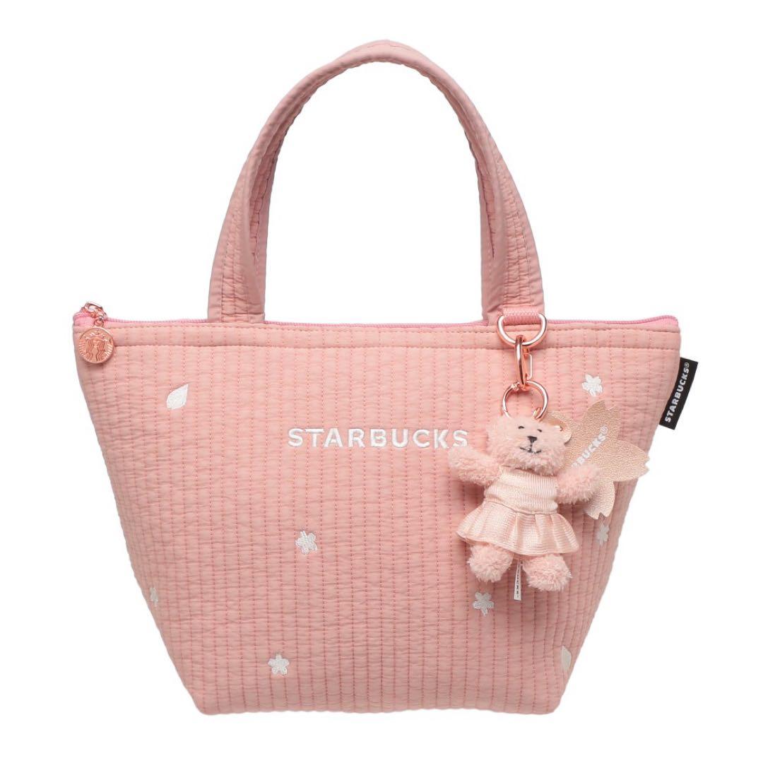 スタバ　桜　保冷バッグ　ピンク　ベアリスタセット