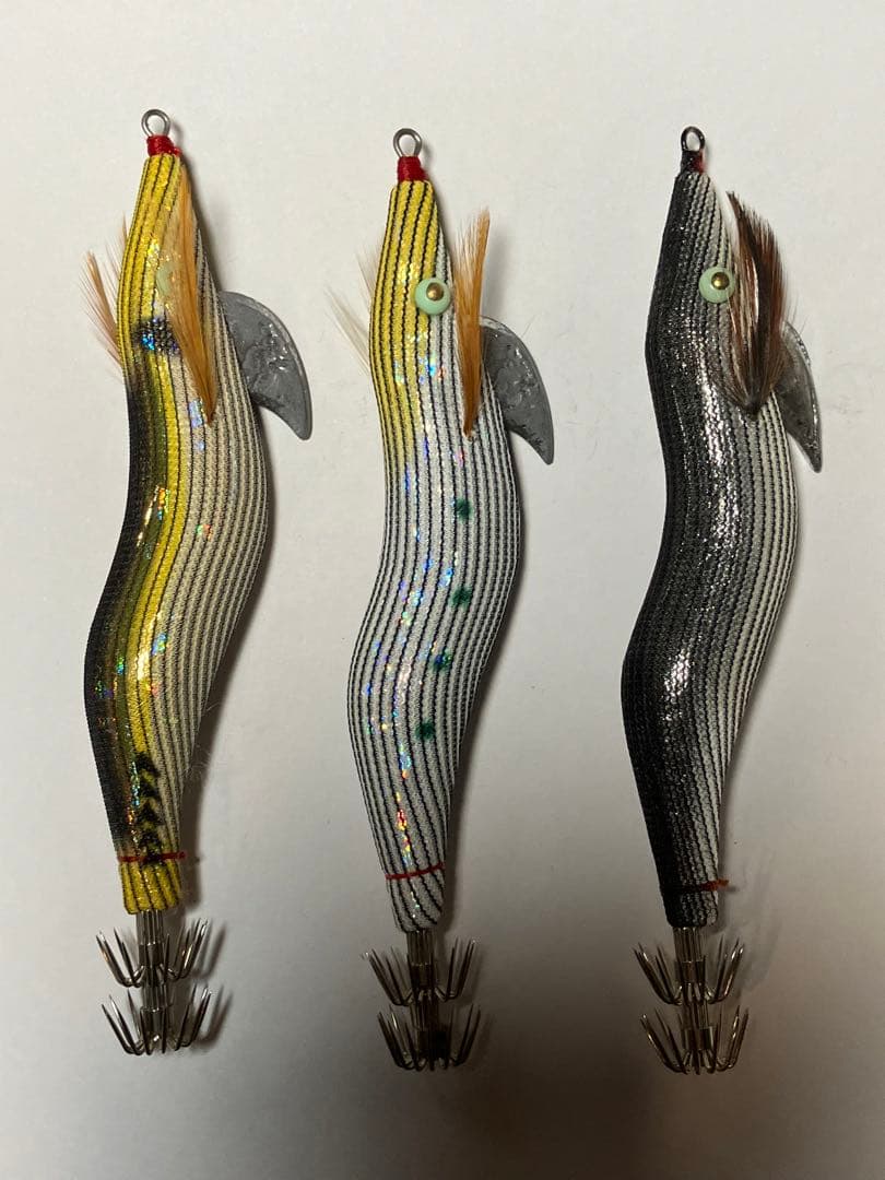 【未使用品】餌木猿 3.5号 セグロアジ、かまたま、白影、ノーマル 管理番号16