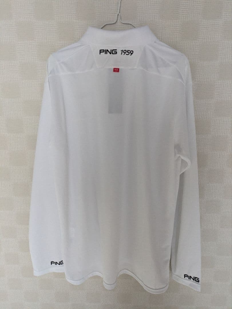 ピン☆長袖シャツ☆白LL☆ゴルフウェア☆PING新品☆メンズ☆定価13200円