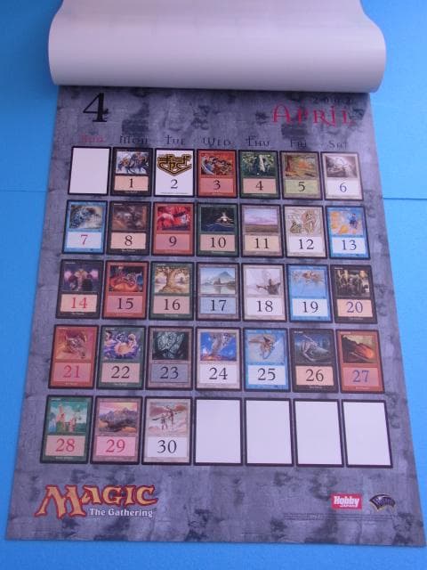 未使用品　非売品　マジック・ザ・ギャザリング　カレンダー　2002年　ポスター