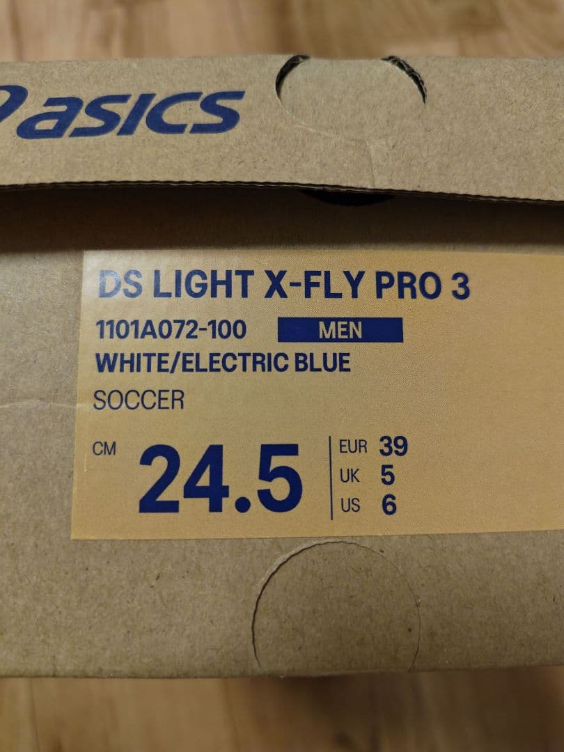 ASICS サッカースパイク DS LIGHT Ｘ−FRY PRO 3白/青
