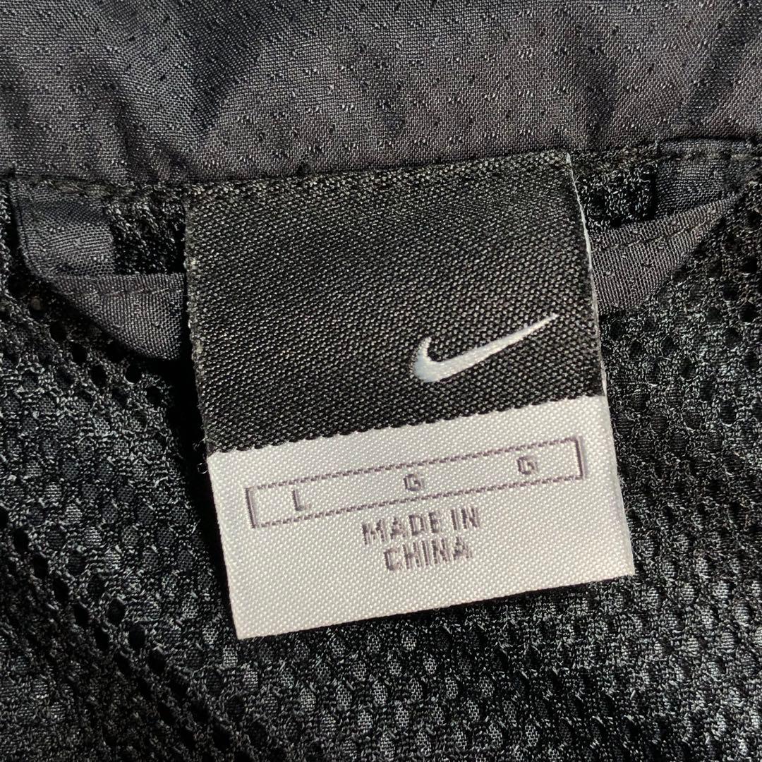 00s NIKE セットアップジャージ【L】ウーブントラックジャケット　刺繍ロゴ