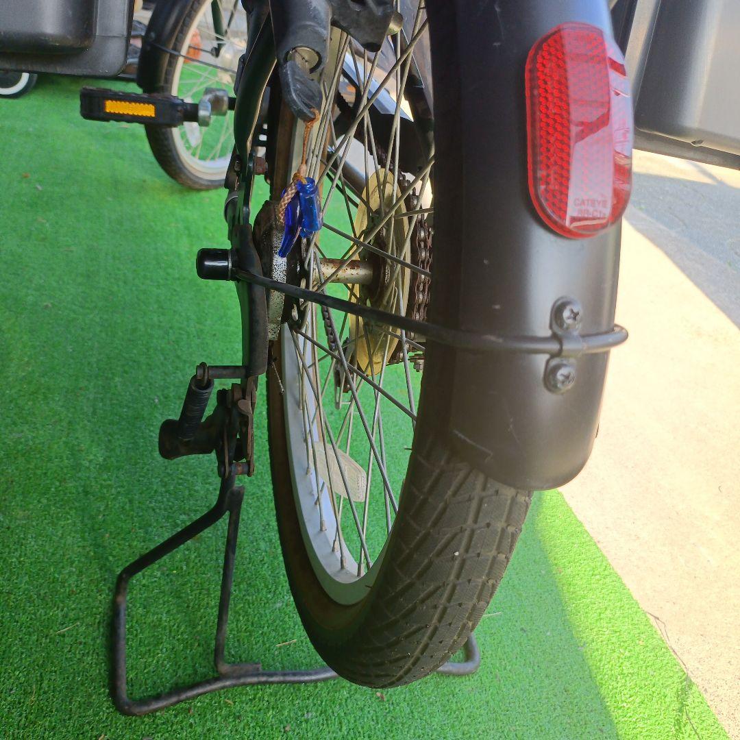 【引取中】子供乗せ自転車 （fides20インチ濃い緑）　非電動