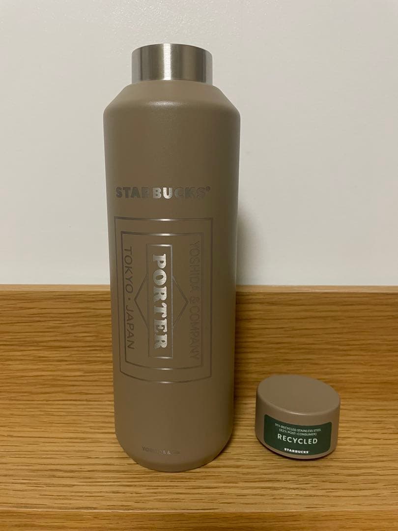 STARBUCKS PORTER リサイクルボトル ベージュ591ml