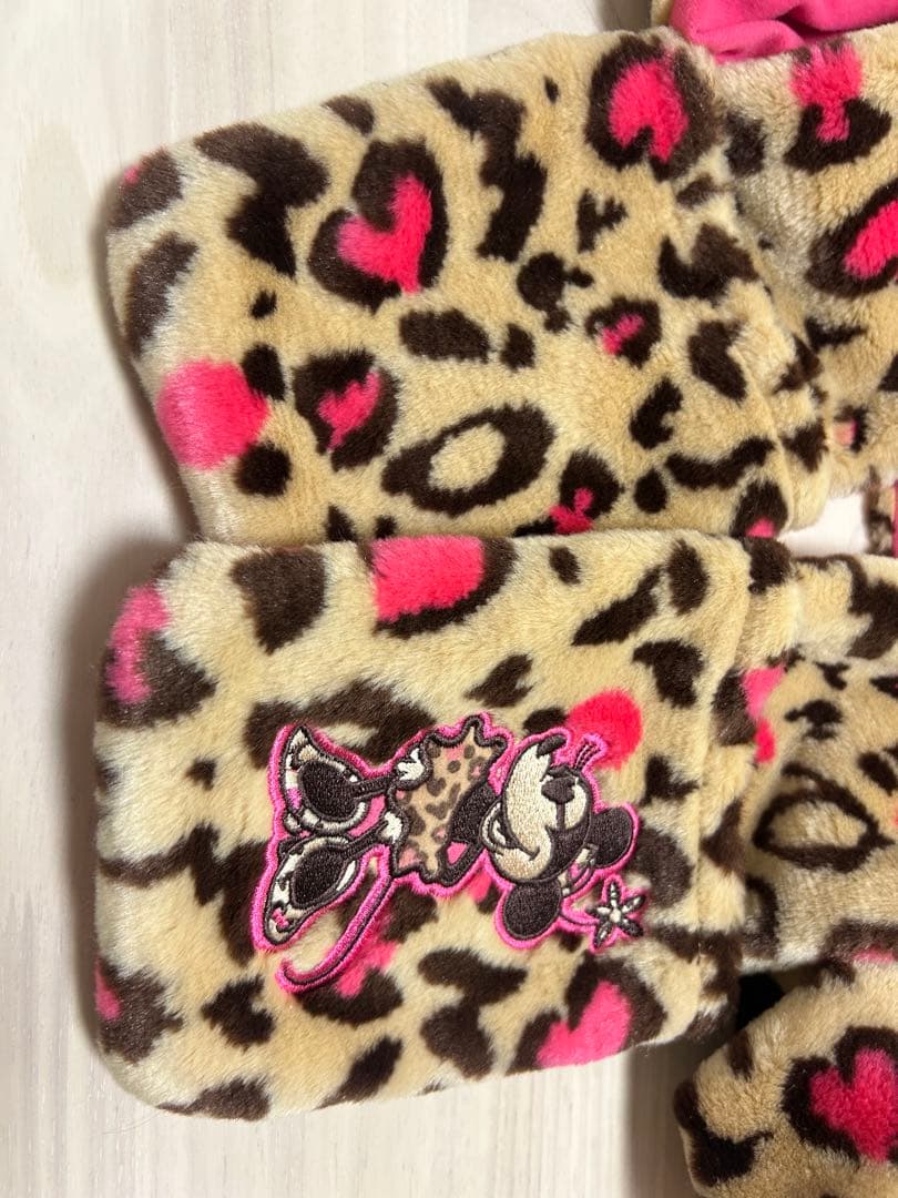 ミニー・マウス ヒョウ柄キャップ
