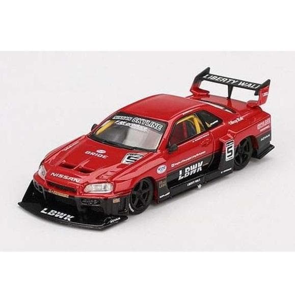 1/64 1セット限定 白&赤黒&黒 LB-ER34 スカイライン (y241)