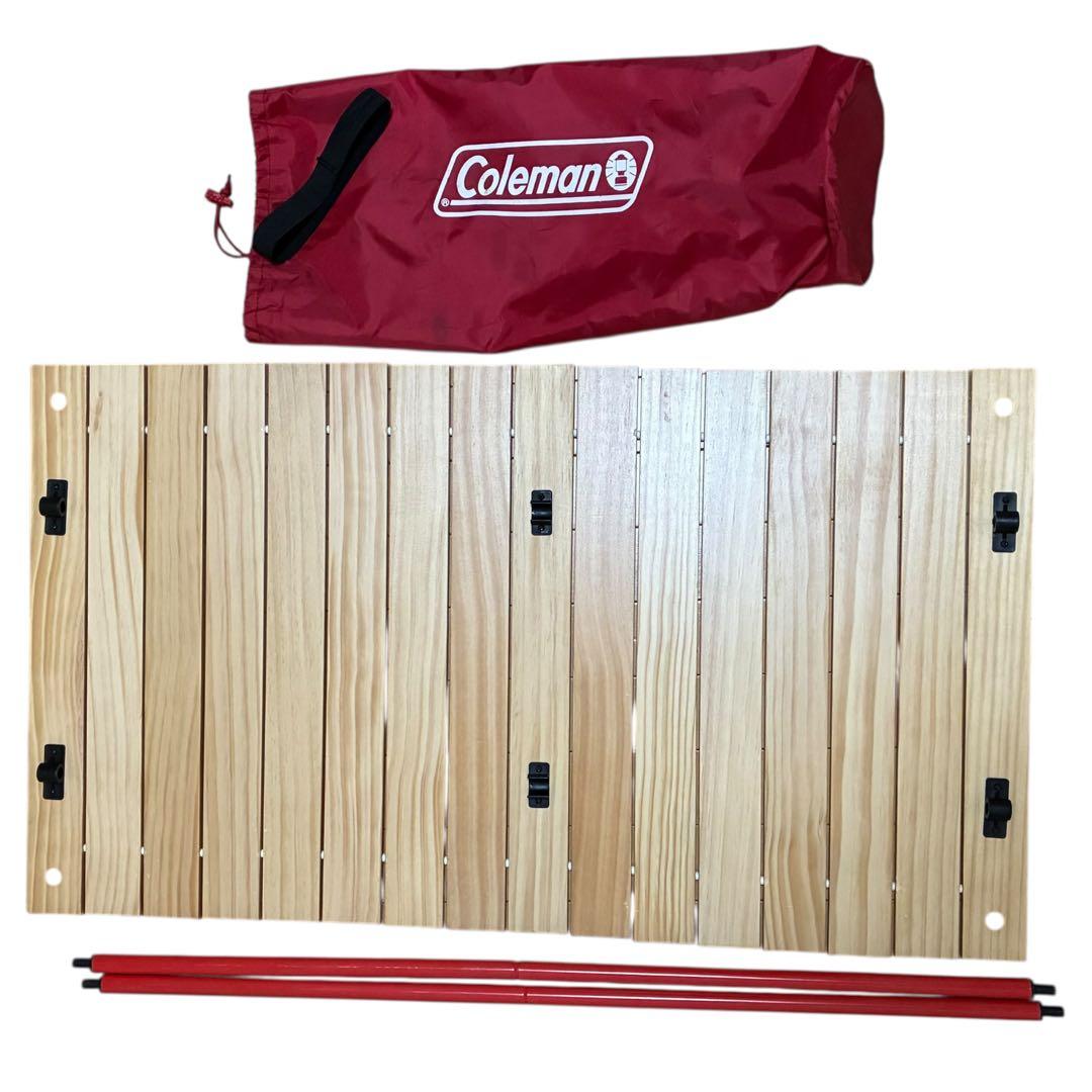 Coleman(コールマン) アウトドアワゴンウッドロールテーブル