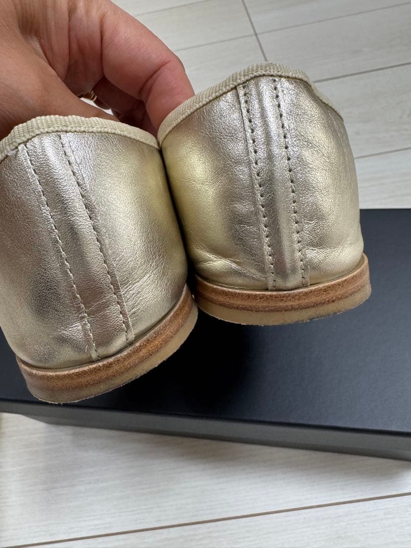 repetto ブラック バレエシューズ 38