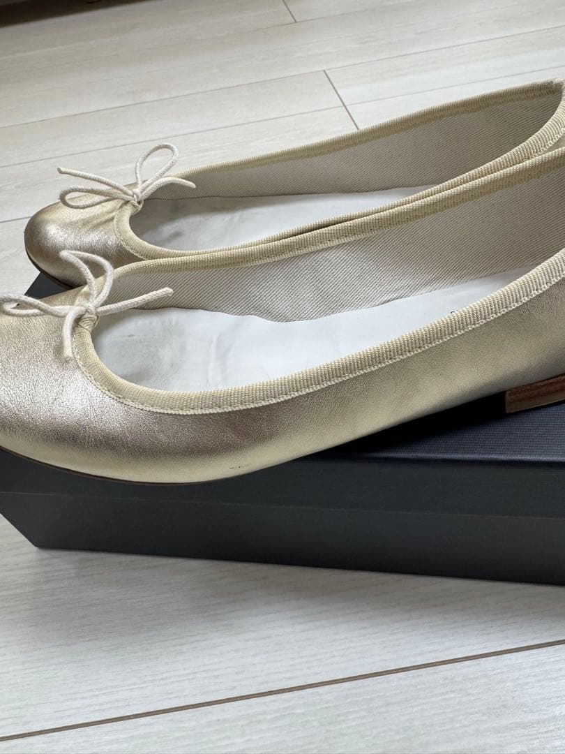 repetto ブラック バレエシューズ 38