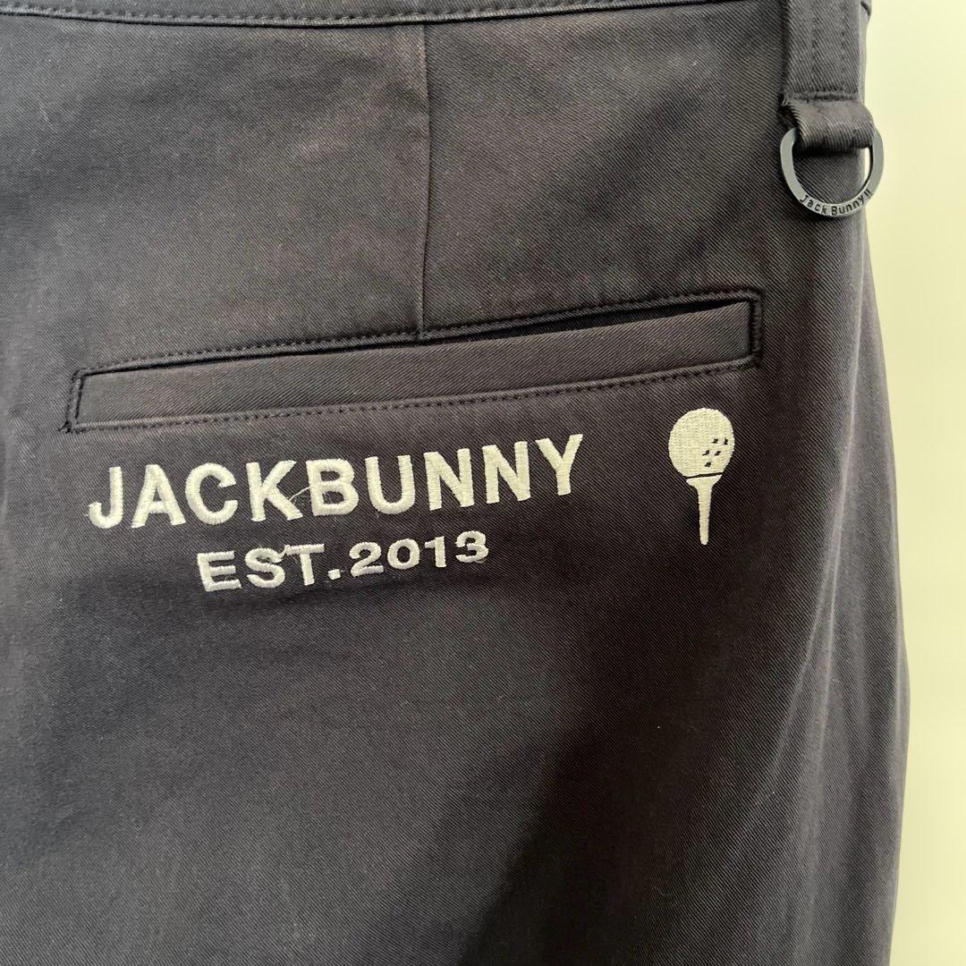 JACK BUNNY ネイビー スリムフィットパンツ ロゴ入り　Lサイズ
