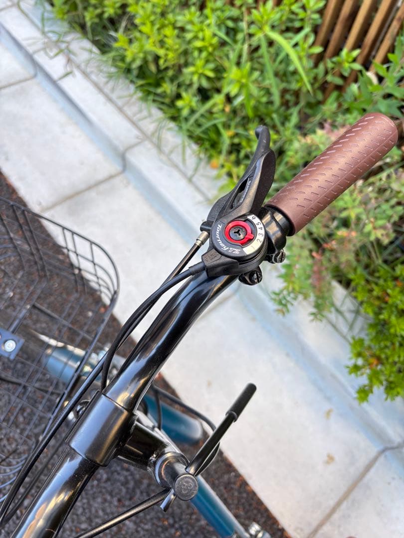 【purewater.】20インチ折りたたみ自転車 ネイビー