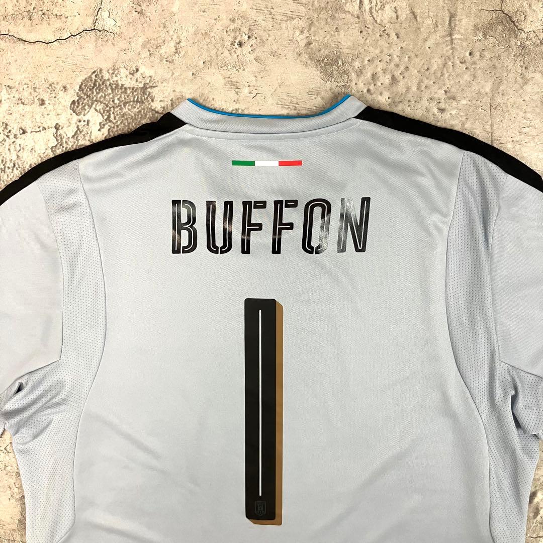 PUMA サッカーイタリア代表 ブッフォン #1 GKシャツ 古着 水色 XL