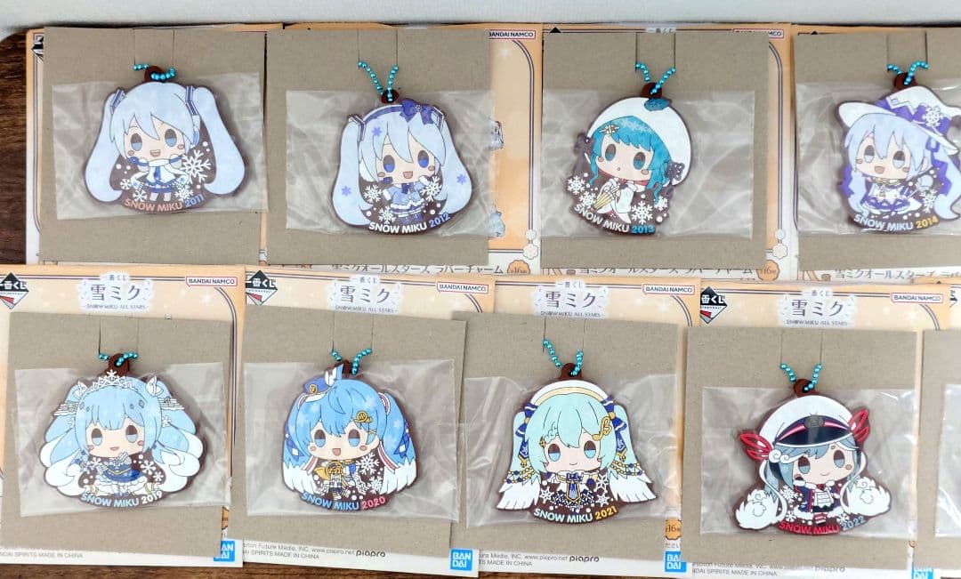 一番くじ 雪ミク R賞 ラバーチャーム 全15種セミコンプリートセット