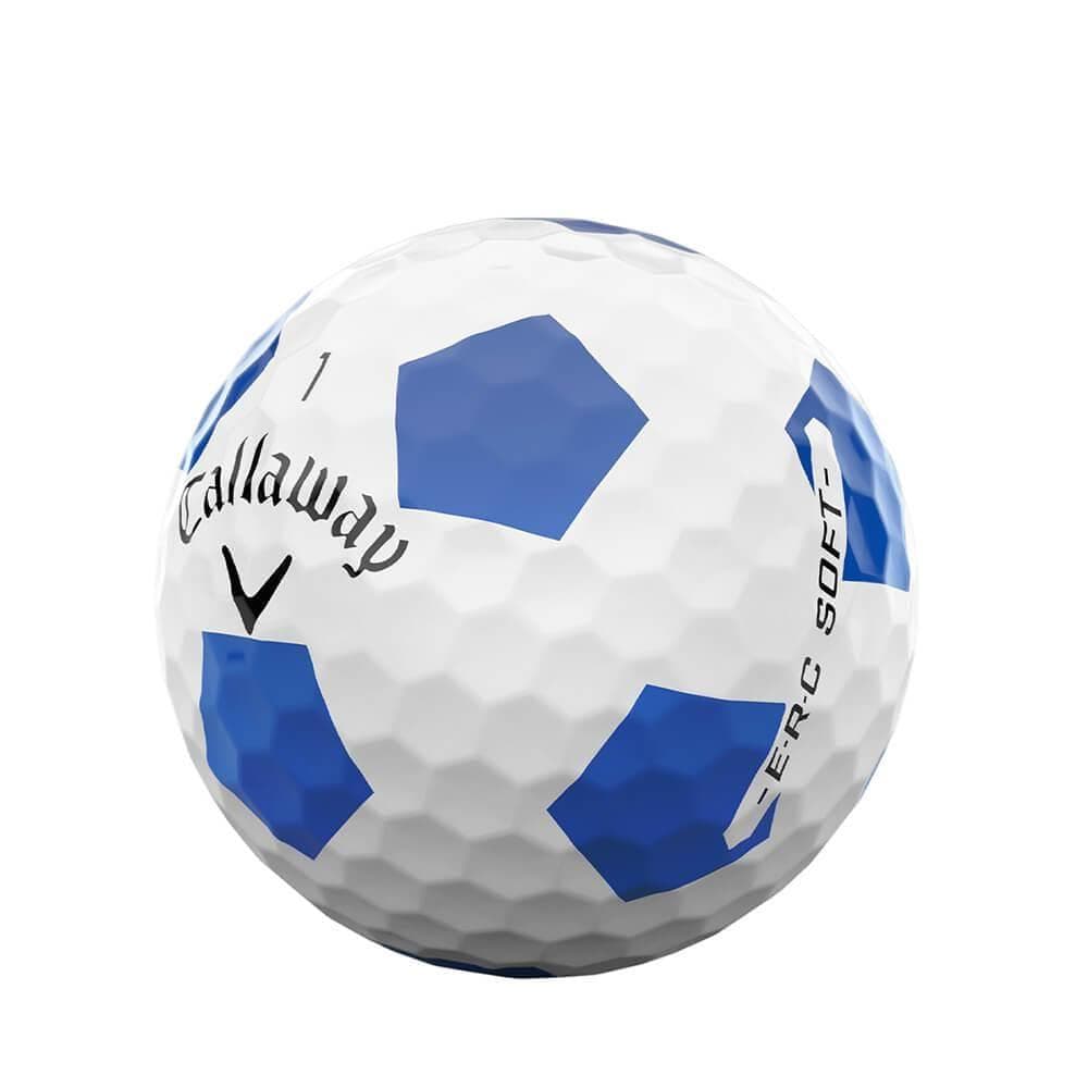 新品 キャロウェイ ERC SOFT ゴルフボール TRUVIS ブルー