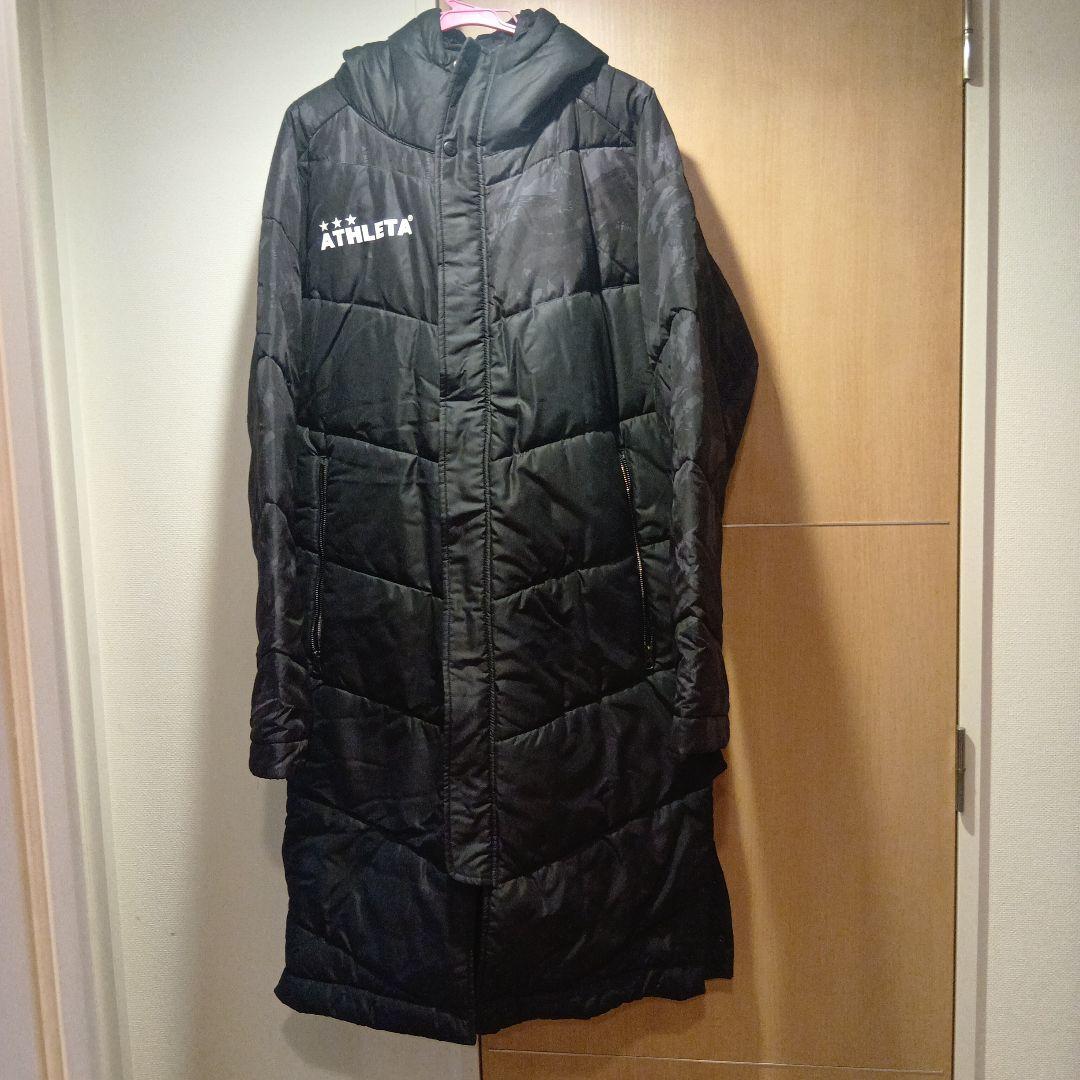 ATHLETA フード付き ブラックダウンコート※美品