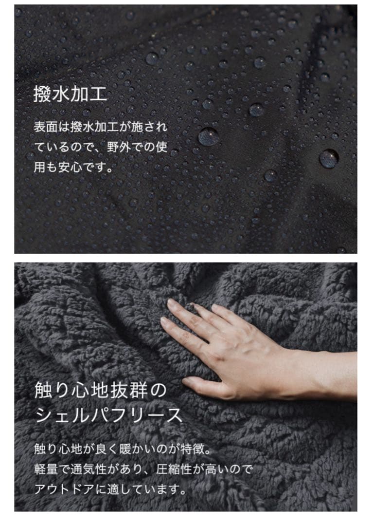 【新品】BROOKLYN OUTDOOR COMPANY ブランケット ブラック