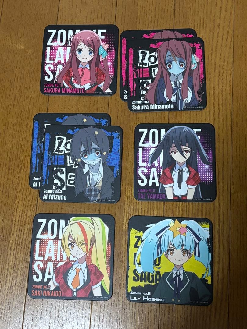 ゾンビランドサガ webくじ、アドアーズコラボコースター etcセット