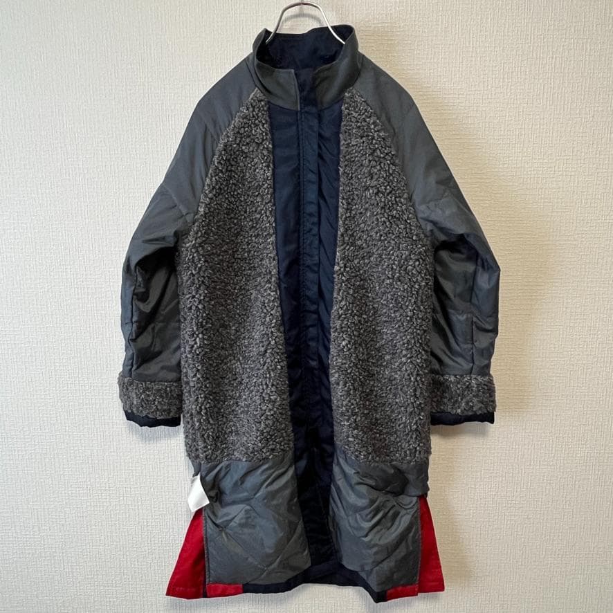 【良品】 adidas ３ストライプス バックロゴ ベンチコート キッズ 150
