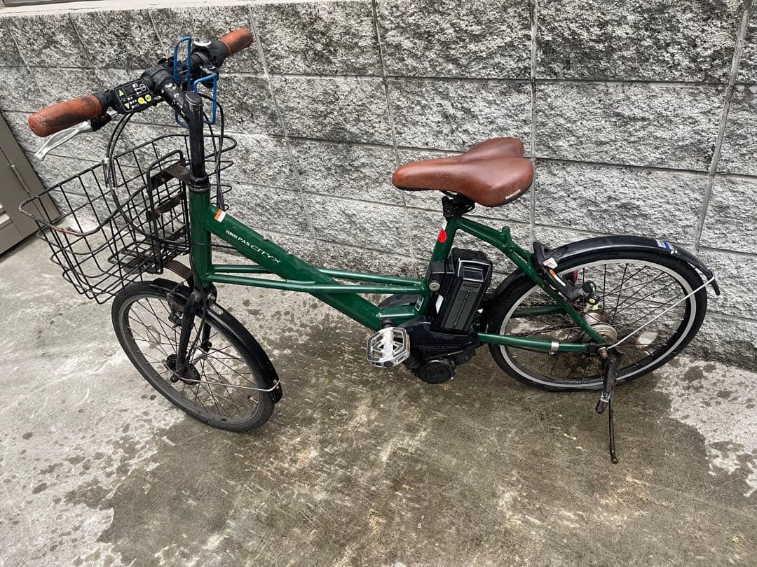 YAMAHA PAS CITY-X 電動アシスト自転車 グリーン　12.3A h
