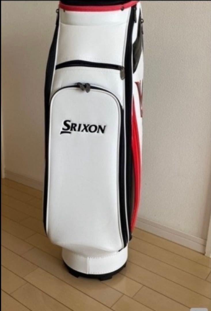 Srixon キャディバッグ ホワイト/レッド