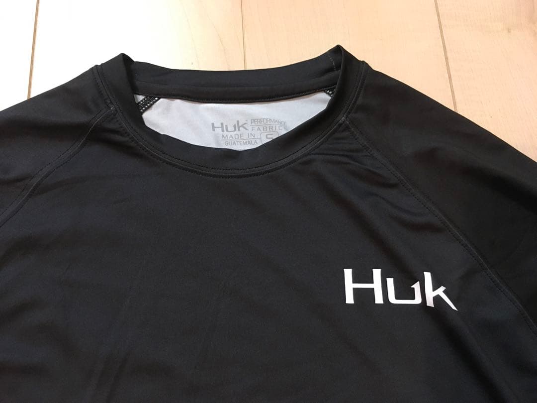 Huk Fishingフィッシングシャツ ブラックバス柄 M（L）