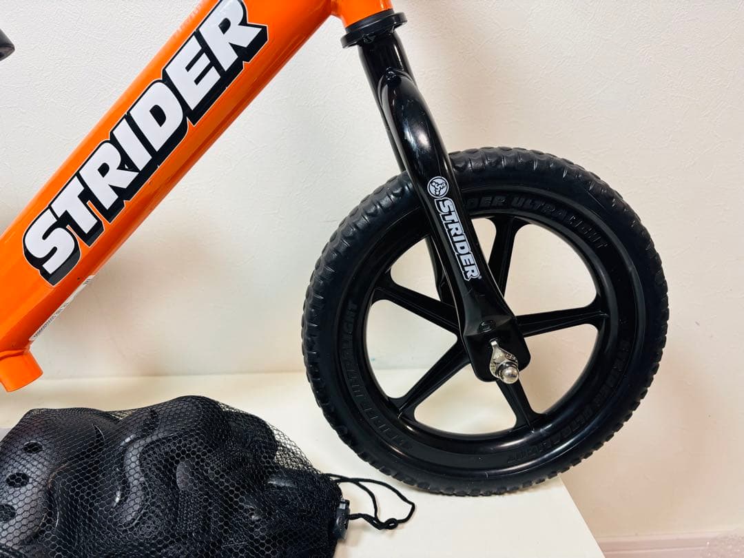 ストライダー 12 スポーツ オレンジ / あさひ キッズプロテクター セット