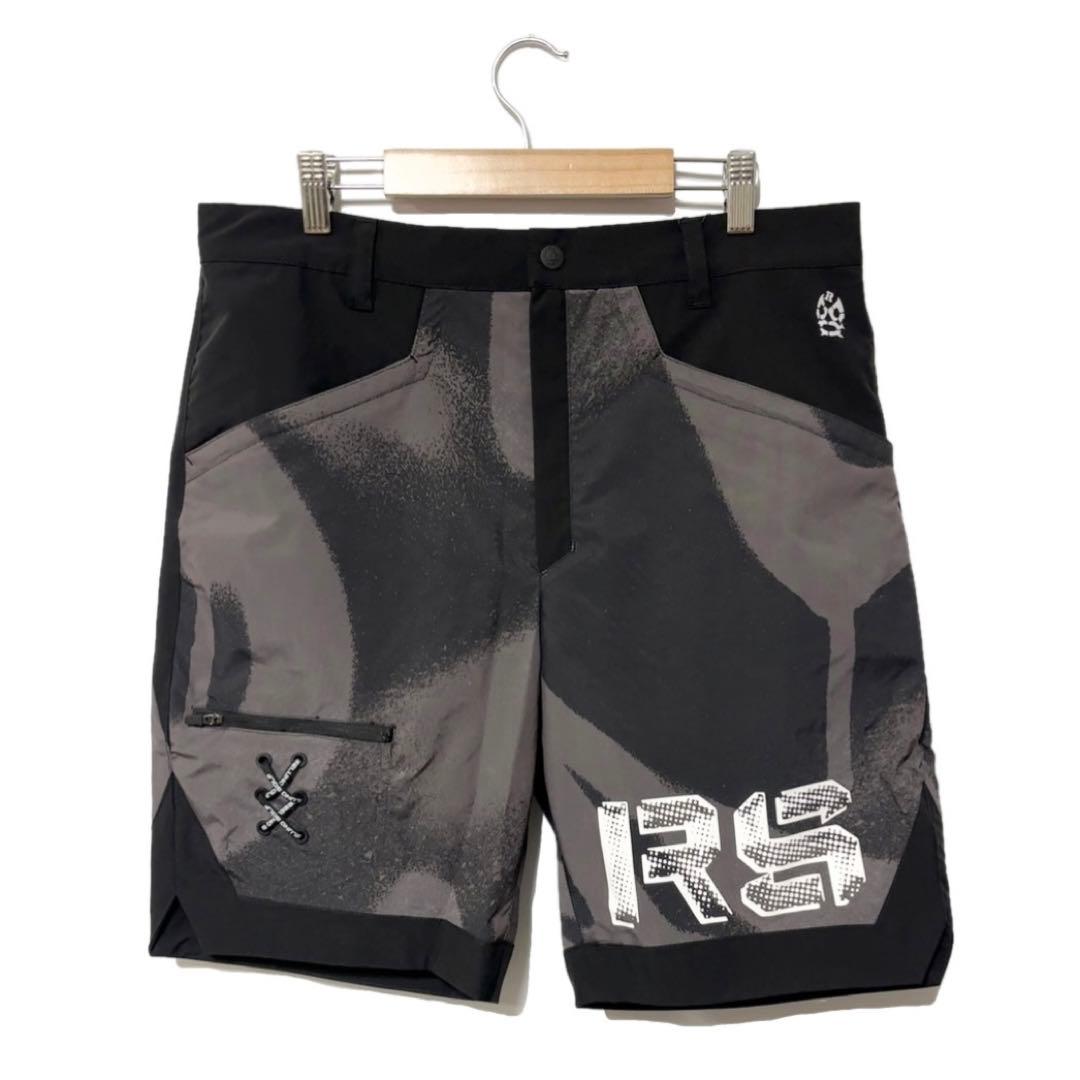 ラッセルノ ゴルフ RS ロゴ リフレクター ショーツ スプレー ブラック XL