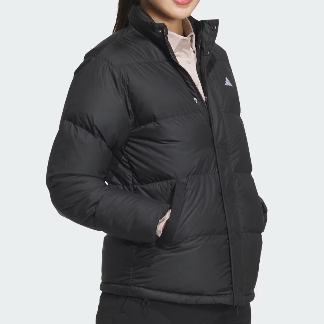 【2XL】秋冬 定価25,300円 アディダスゴルフ 防寒 ダウンジャケット黒