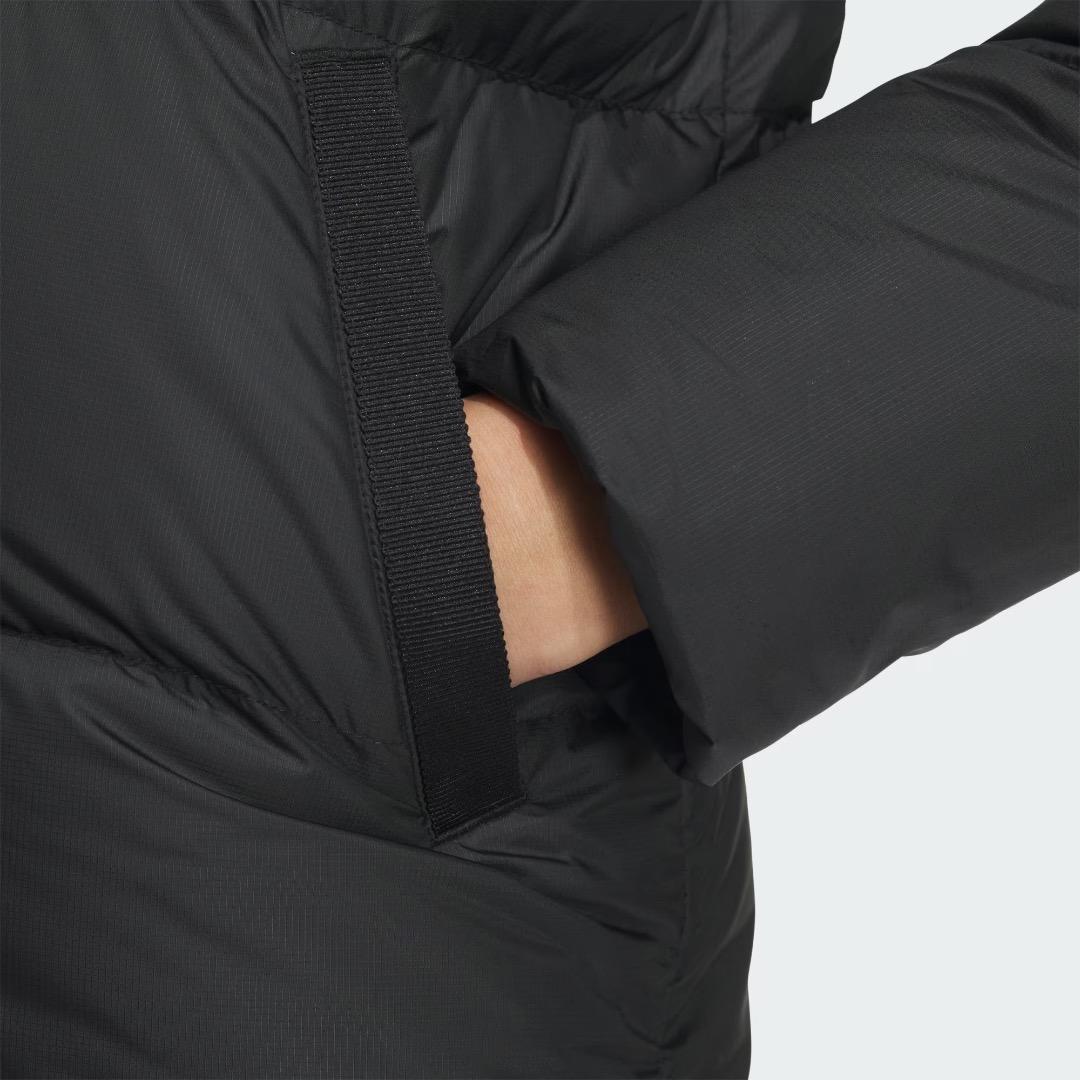 【2XL】秋冬 定価25,300円 アディダスゴルフ 防寒 ダウンジャケット黒