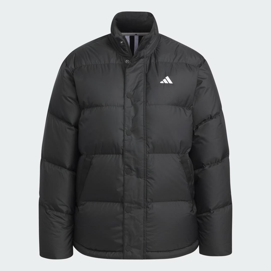 【2XL】秋冬 定価25,300円 アディダスゴルフ 防寒 ダウンジャケット黒