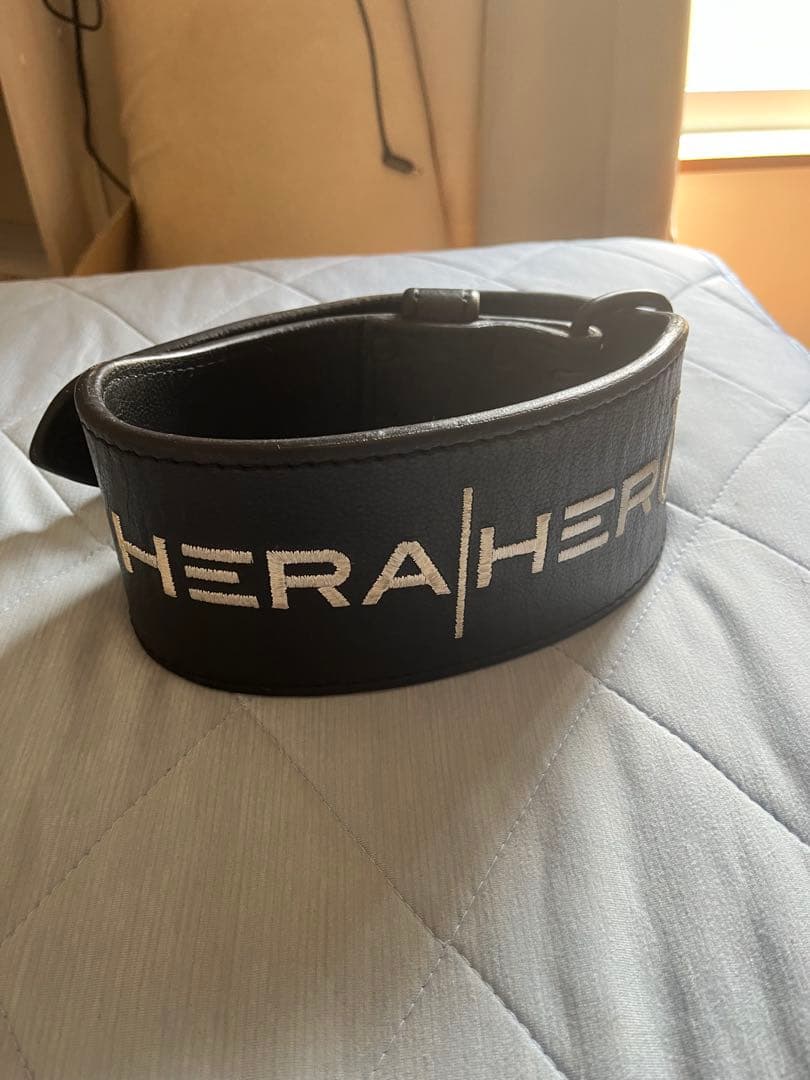 HERA|HERO トレーニングパワーベルト ブラック/ホワイト S/Mサイズ