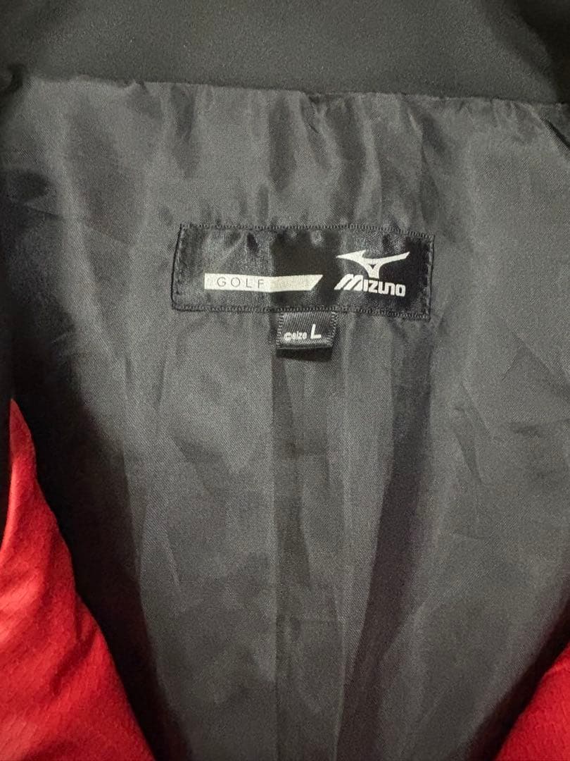 Mizuno ゴルフジャケット Lサイズ 赤黒