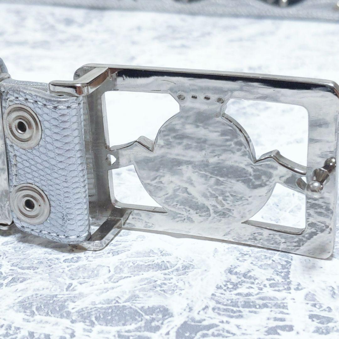 BELT FACTORY ゴルフマーカー付き ベルト スワロフスキー シルバー