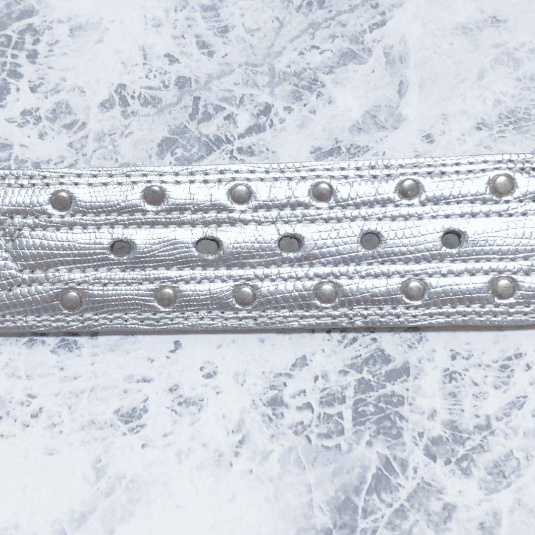 BELT FACTORY ゴルフマーカー付き ベルト スワロフスキー シルバー