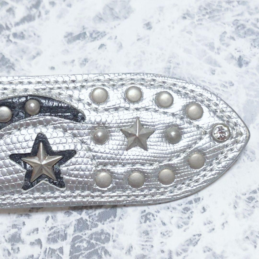 BELT FACTORY ゴルフマーカー付き ベルト スワロフスキー シルバー