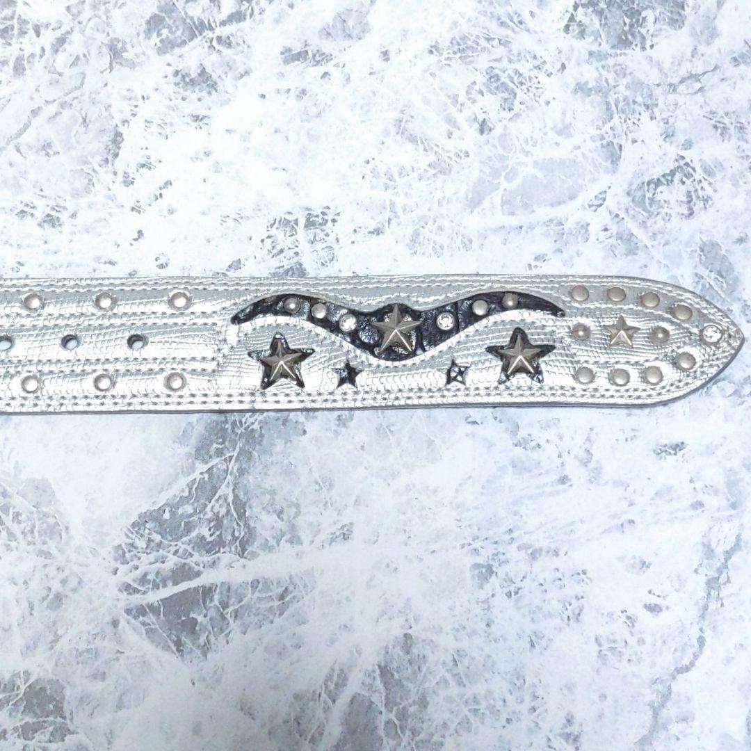 BELT FACTORY ゴルフマーカー付き ベルト スワロフスキー シルバー