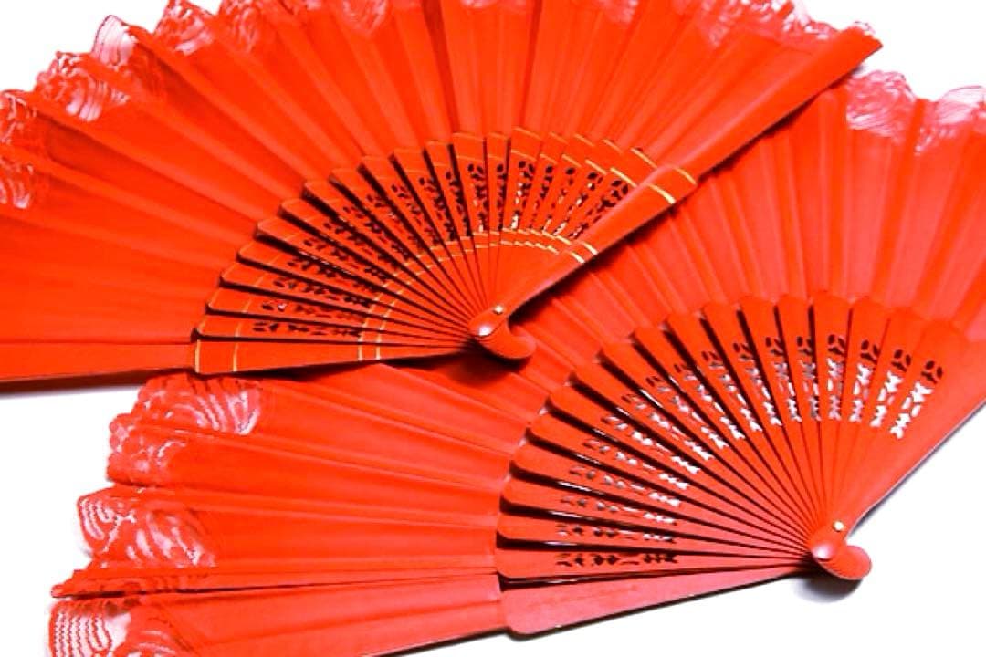 [新品] フラメンコ用アバニコ・レース編み1色　スペイン製の手作り商品2本です。