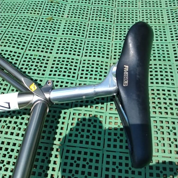 トラックレーサーフレーム アンカー競輪ピスト身長175センチ程度 皮輪行袋おまけ